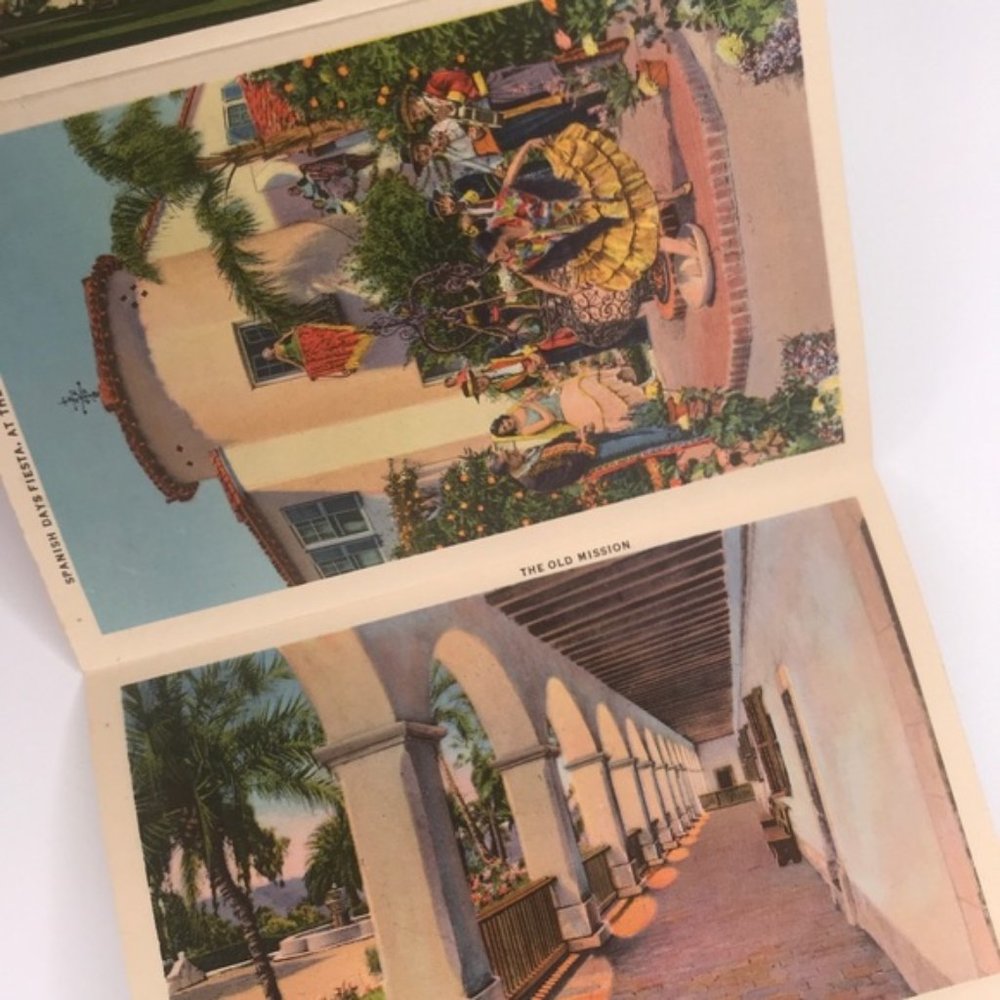 Vintage Santa Barbara CA Souvenir Postcard Book - Picture 6 of 8